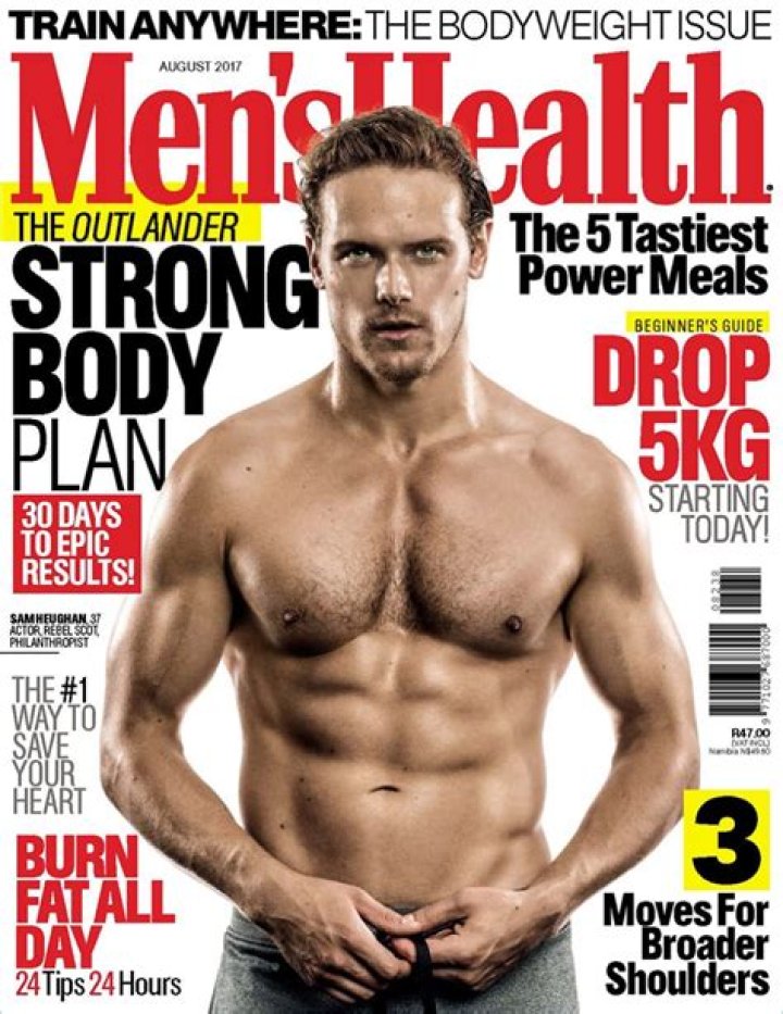 Sam Heughan covers the August issue of Men&rsquo;s Health South Africa. Sam