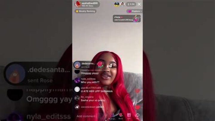 SASHA TIKTOK LIVE YouTube