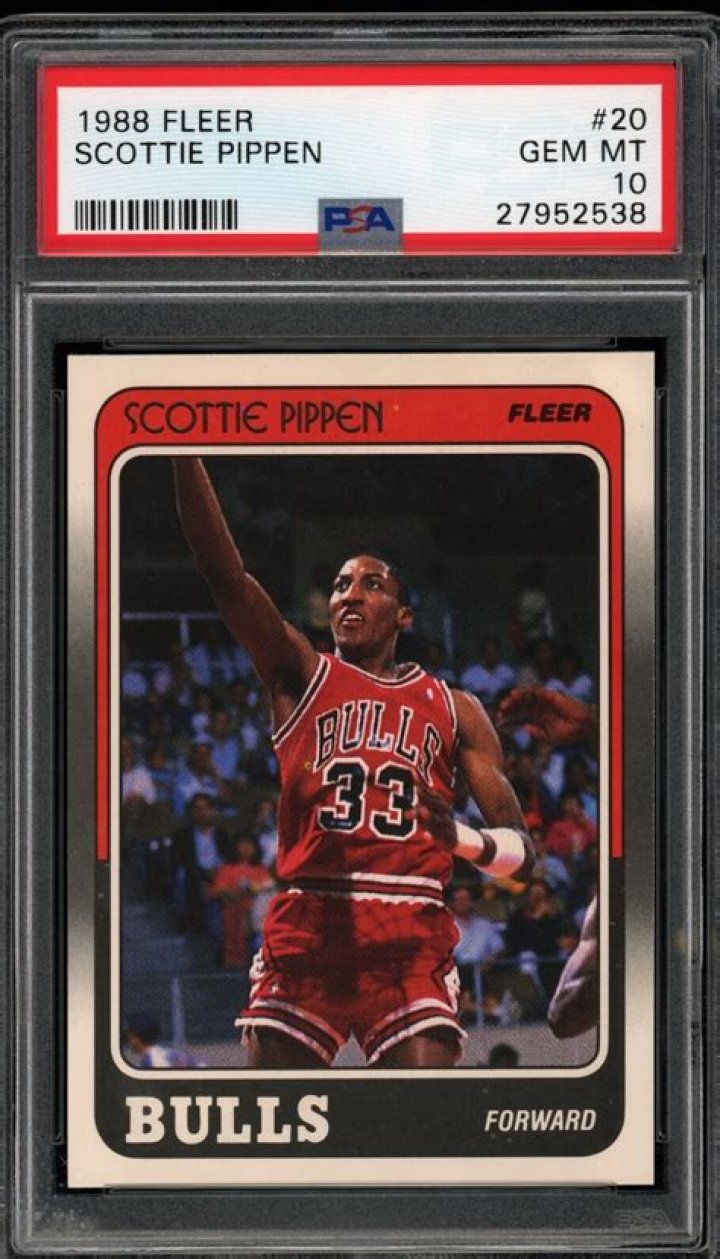SCOTTIE PIPPEN 1988 FLEER ROOKIE CARD ERROR CARD CHICAGO BULLS
