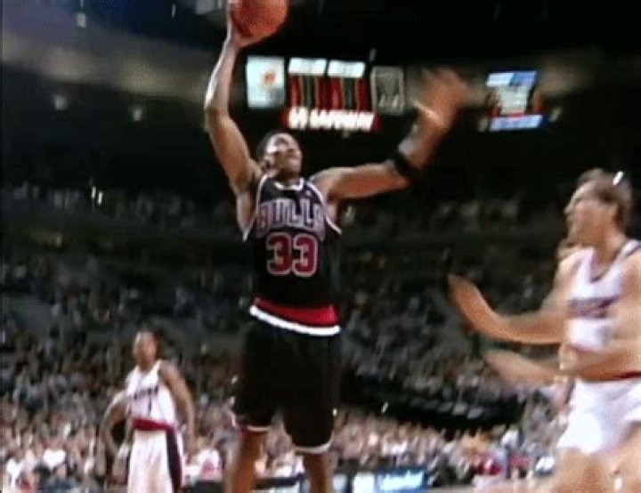 Scottie Pippen Dunk Gif