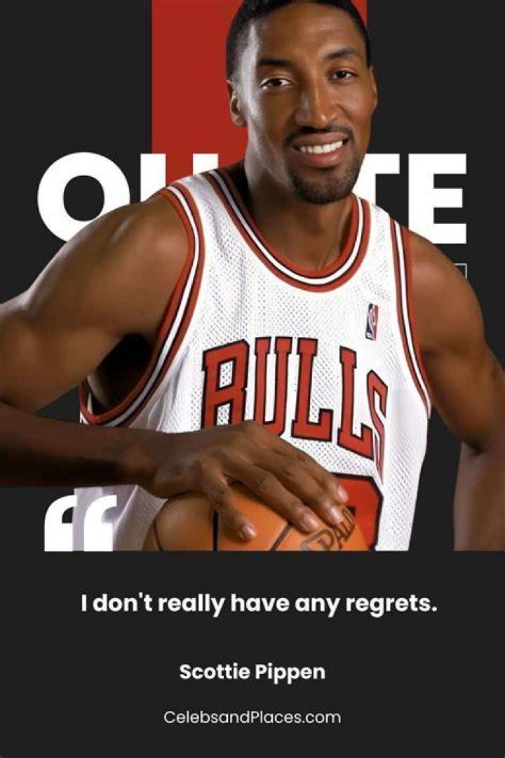 Scottie Pippen Quote &ldquo;I visualize the game. I think about who I am