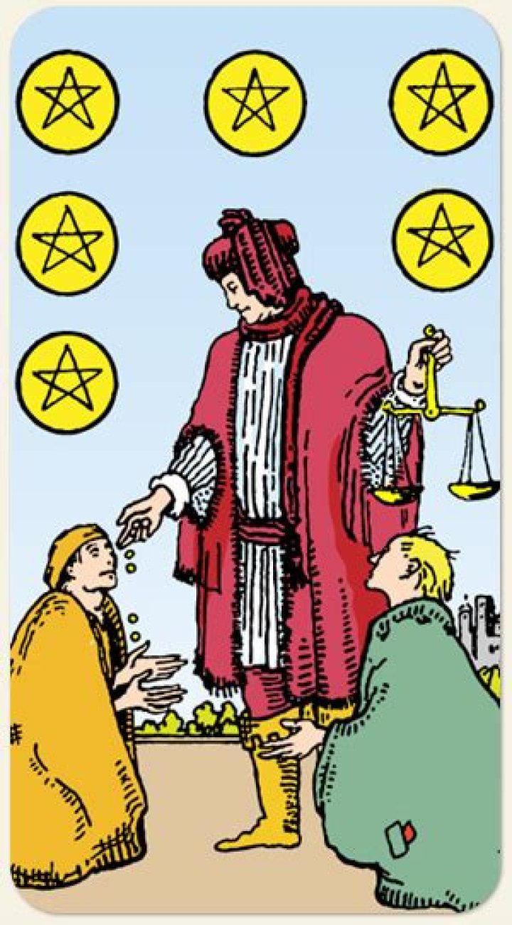 Seis de Oros Tarot 】☀️️ Baraja Espa&ntilde;ola, Marsella o Rider