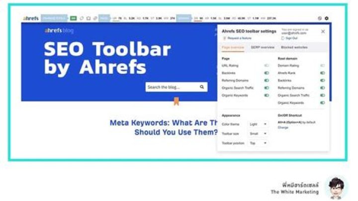 SEO Toolbar by Ahrefs