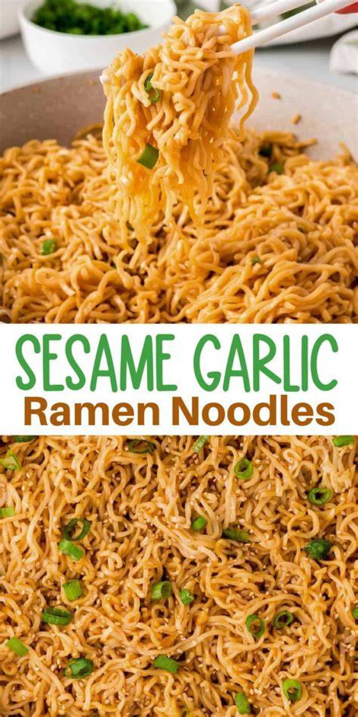 Sesame Garlic Ramen StirFry Recipe Ramen stir fry, Cooking, Stir fry