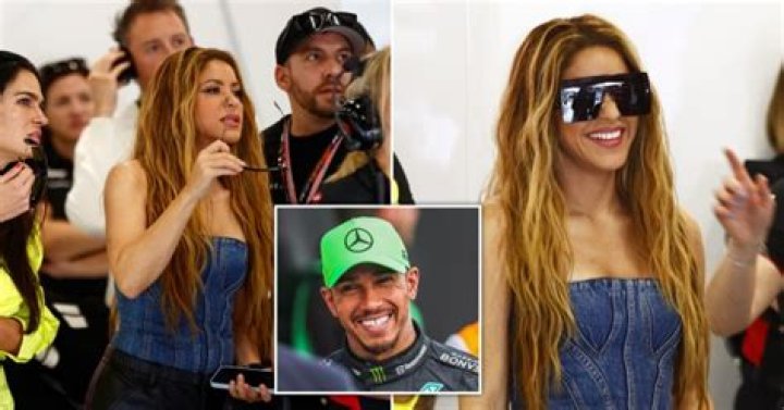 Shakira watches Lewis Hamilton race at Silverstone F1 Metro News