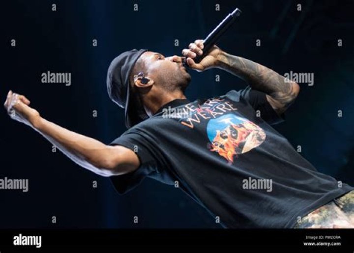 Shay Haley of N.E.R.D. performs on stage on day 3 of Leeds Festival on