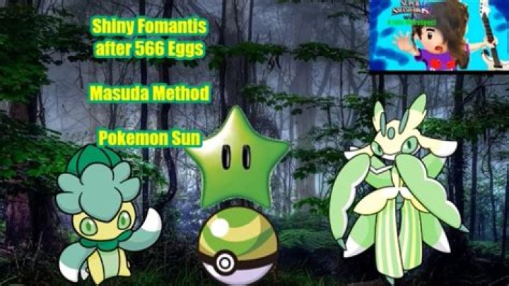 Shiny Fomantis after 566 Eggs Masuda Method Pokemon Sun + Shiny