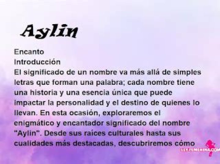 significado del nombre Aylin Ley Femenina Frases Para Mujeres