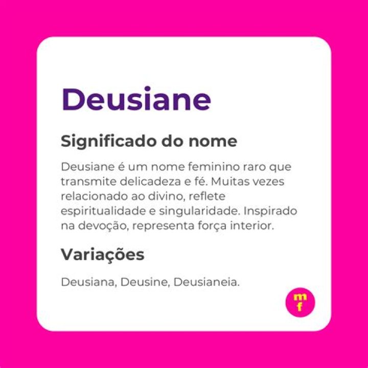 Significado do nome Deusiane