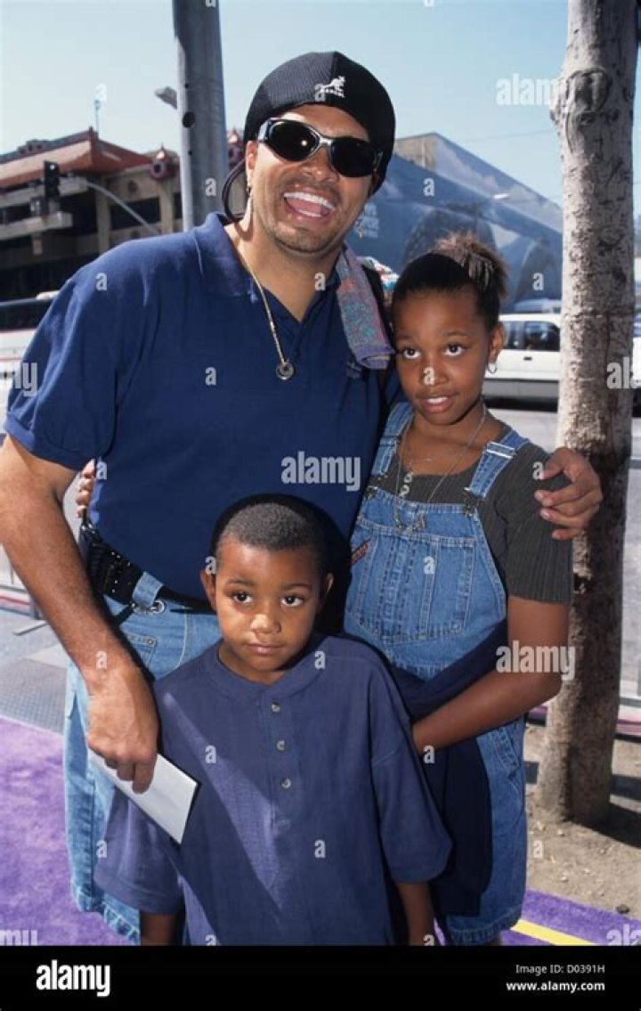 SINBAD with son Royce Adkins and daughter Paige Adkins.Hunchback of
