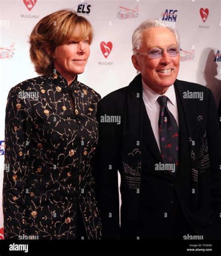 Singer Andy Williams and his wife Debbie Haas arrive at the MusiCares