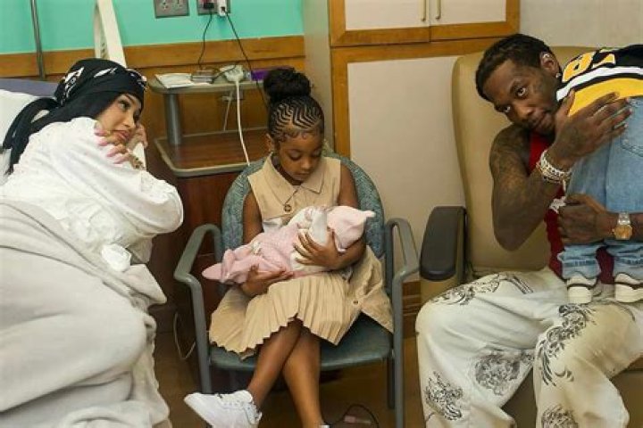 So sweet! Cardi B shares rare family photo with Offset and daughter Kulture