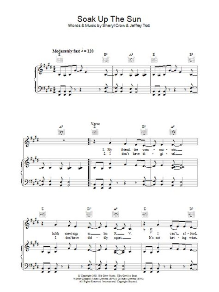 Soak Up The Sun Lyrics YouTube