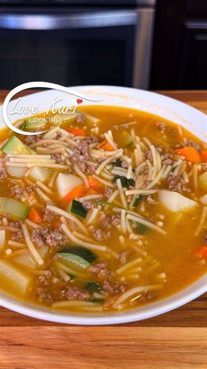 Sopa De Fideo Con Carne Molida Y Papas Noticias de Carne