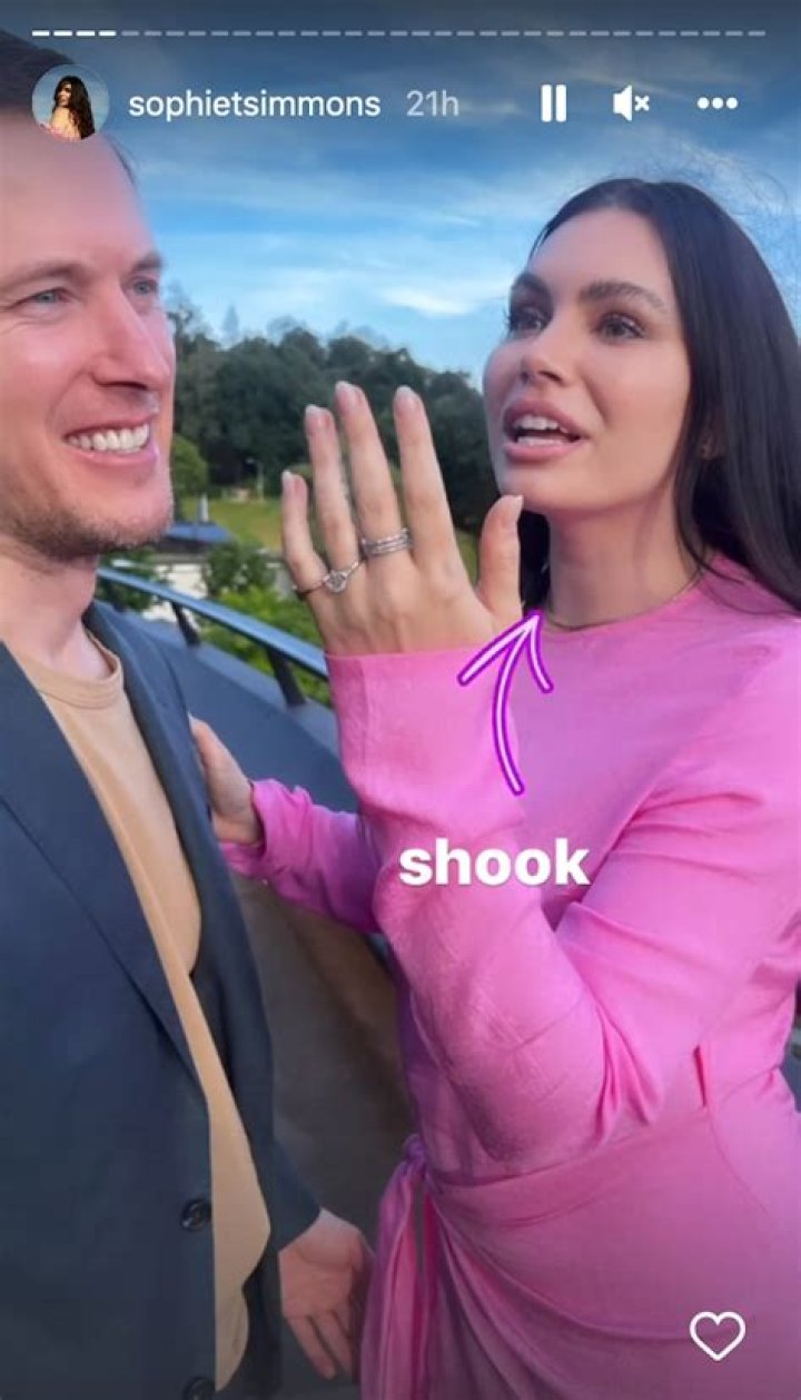 Sophie Simmons Engaged to James Kimble &mdash; See Her Ring!