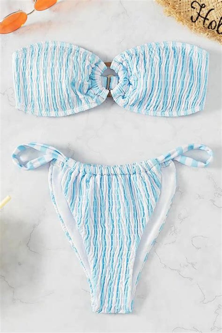 Sperry sunbleached bandeau bikini set Bandeau bikini set, Bikinis