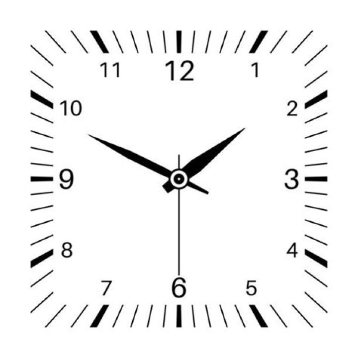 Square Clock Face No Hands 2, Clock, Clock Face, Clock No Hands PNG