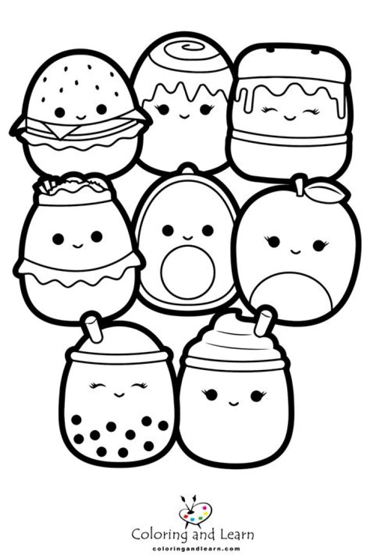 Squishmallows Coloring Pages For Kids Free Printable Sheets