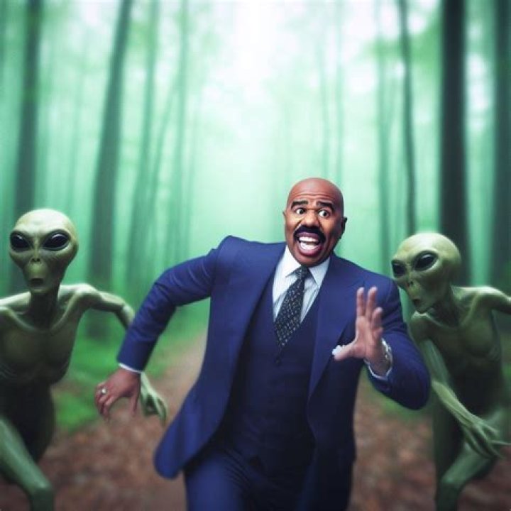 Steve Harvey Being Chased by a Monster 4 AI Steve Harvey / Steve