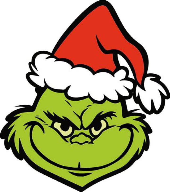 Sticker With The Grinch S Face Clipart Vector Grinch Hat Grinch Hat