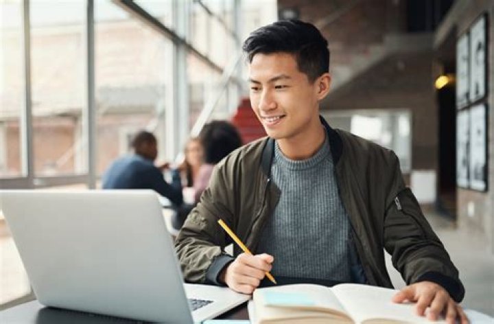 Student studying for higher education on Craiyon