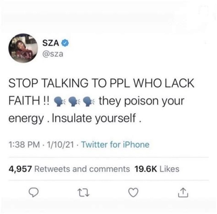 SZA Tweets 'I Actually Quit,' Says Top Dawg Can do What They Want