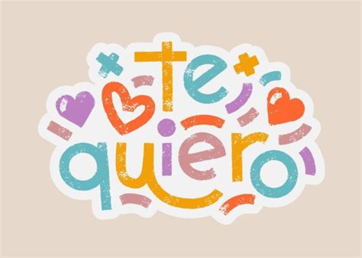 Te quiero spanish words that translate as i love you bold lettering
