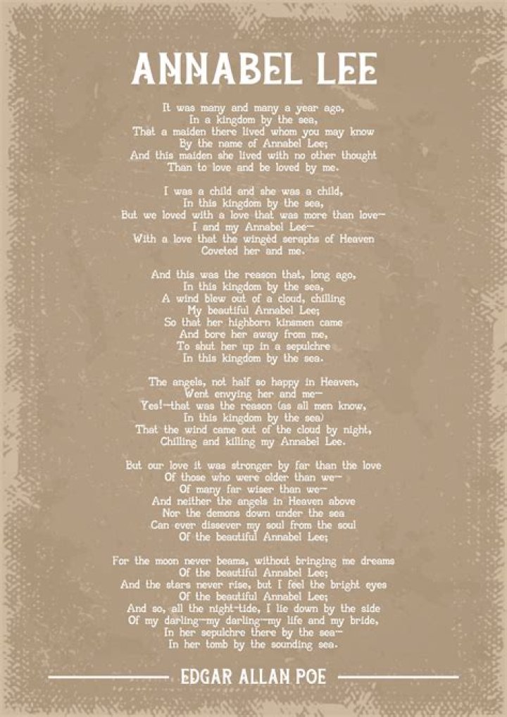 Teaching Edgar Allan Poe Poems A 4Step Lesson Plan for Annabel Lee