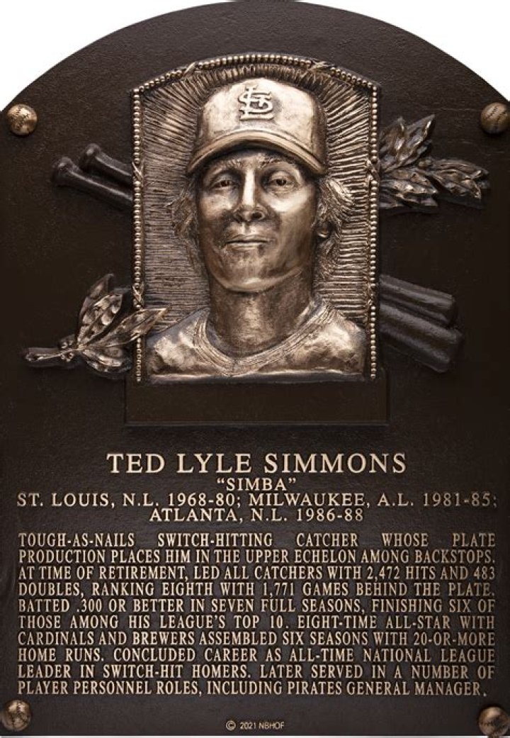 Ted Simmons &lsquo;wouldn&rsquo;t change a thing&rsquo; from path to HOF Local Sports