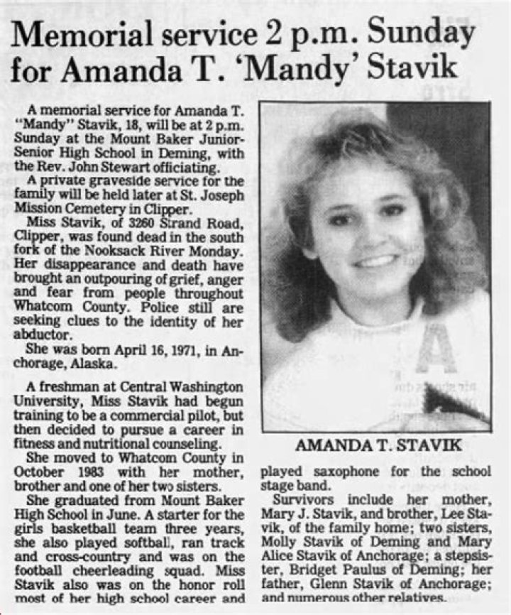 Teen Mandy Stavik was murdered by neighbor Timothy Bass 20/20 on ID