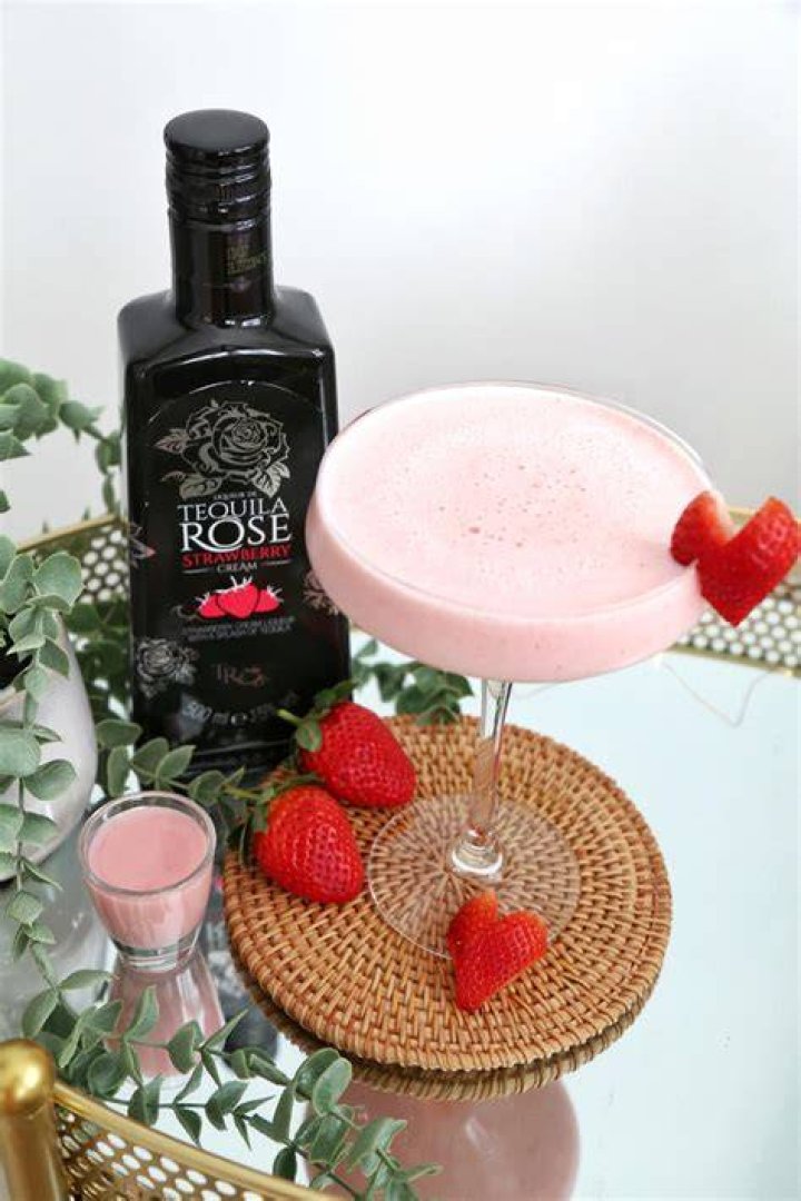 Tequila Rose Drinks Ideas The Strawberry Kiss Cocktail