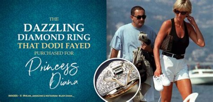 The dazzling diamond ring that Dodi Fayed purchased for Princess Diana