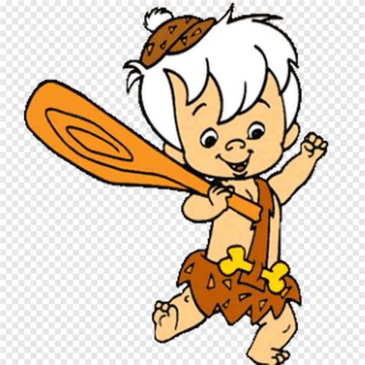 The Flintstone Bam Bam holding wooden club, BammBamm Rubble Pebbles