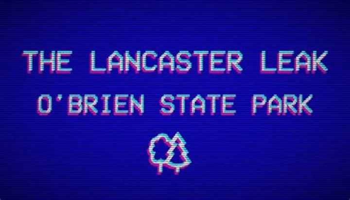 The Lancaster Leak O'Brien State Park YouTube