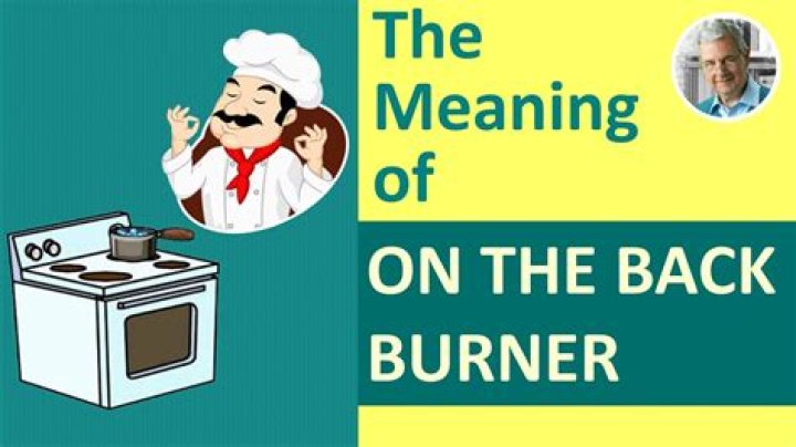 The Meaning of ON THE BACK BURNER (3 Illustrated Examples) YouTube