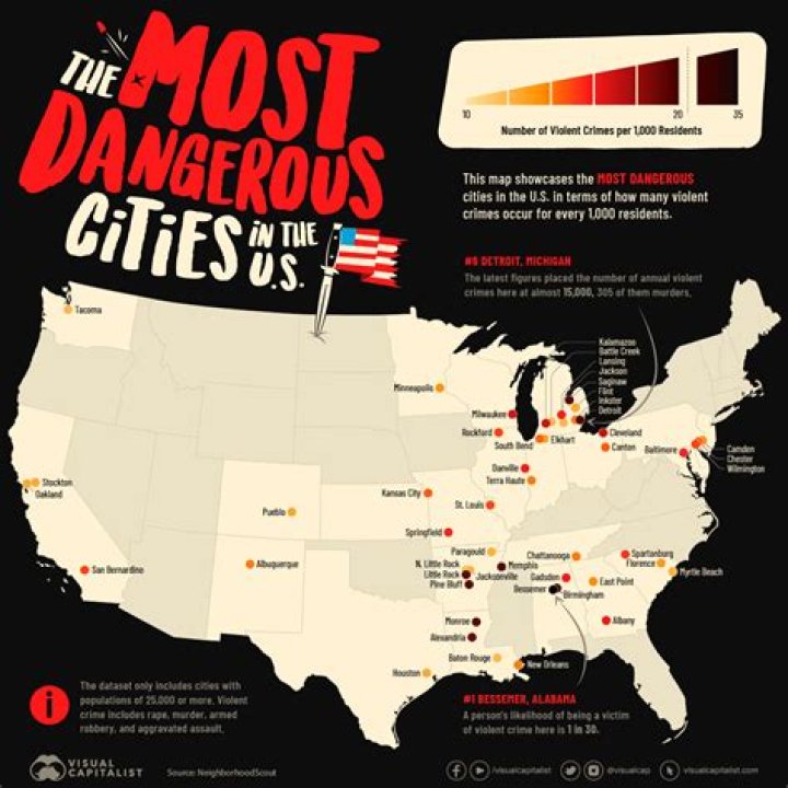 The Most Dangerous Cities In The World WorldAtlas