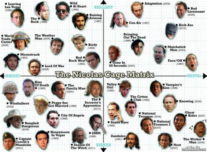 The Nicolas Cage Matrix [Chart]