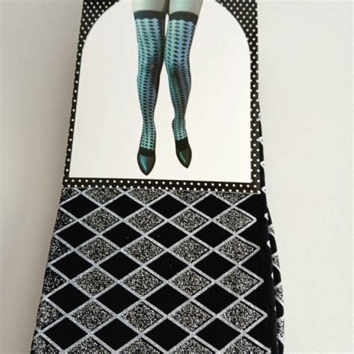 Thigh Hi Stocking BIG DIAMOND NET Hosiery White or Black