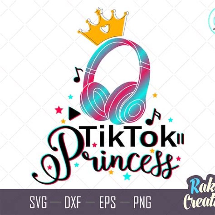 Tik Tok Birthday Princess Svg
