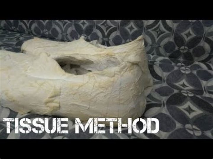 TISSUE METHOD Yellow stain remover on white shoes YouTube