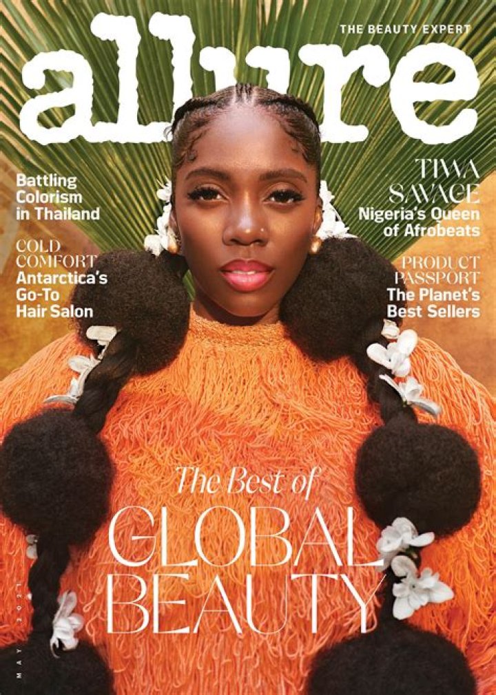 Tiwa Savage covers Allure US May 2021 by Lakin Ogunbanwo fashionotography