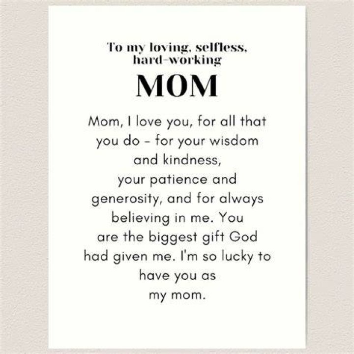 To My Loving Mom Quote Daughter and Mother Quotes