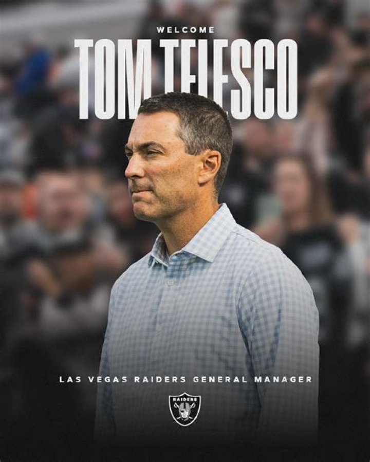 Tom Telesco has been named general manager of the Las Vegas Raiders