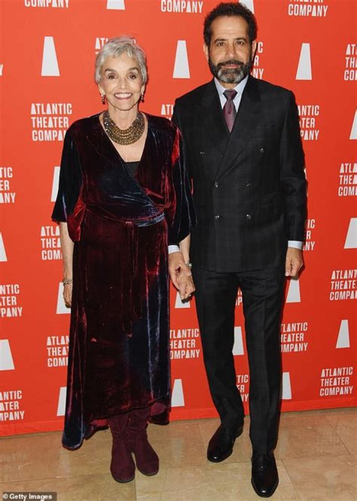 Tony Shalhoub and Brooke Adams make a rare sighting walking the red