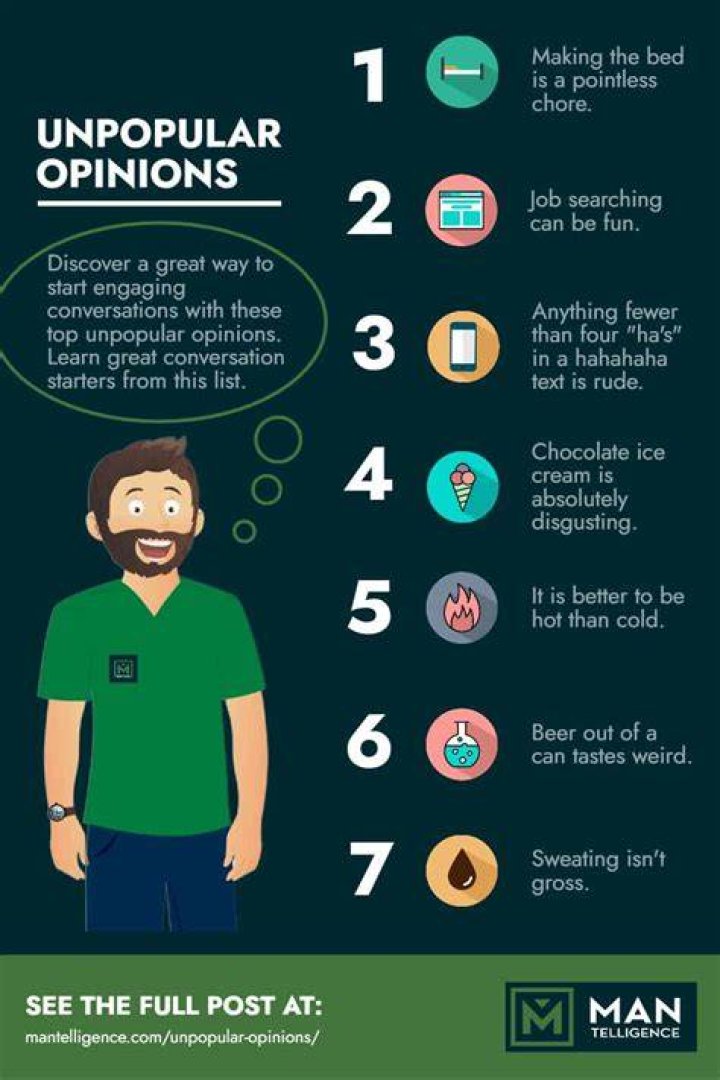 Top 26 Unpopular Opinions That Make The Most Exciting Conversations