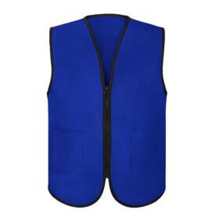 TOPTIE Supermarket Vest / Apron Vest For Clerk Uniform Vest With Zipper