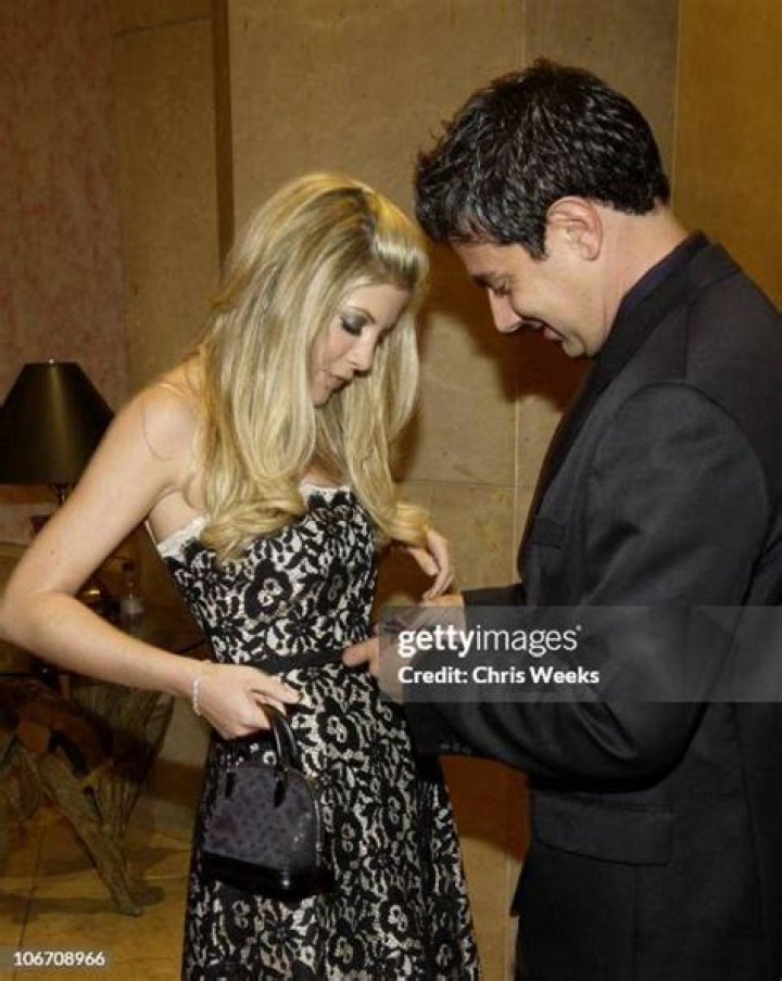 Tori Spelling and fiance Charlie Shanian Stock Editorial Photo &copy; s
