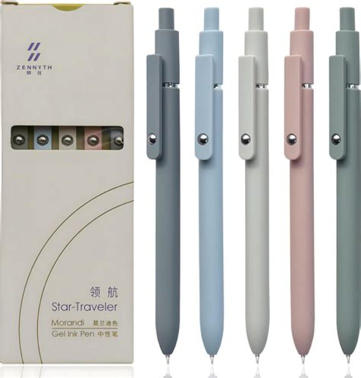 TRACKWR Office Accessories Cute 0.5mm Black Pen Ballpoint School