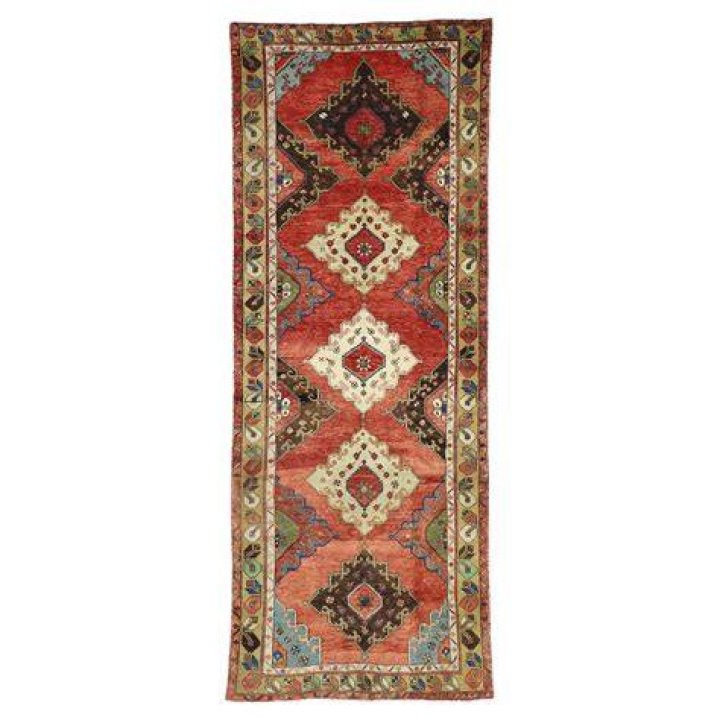 Turkish RUNNER Rug Flatwoven Carpet 3x15 Vintage RUNNER Rug Etsy