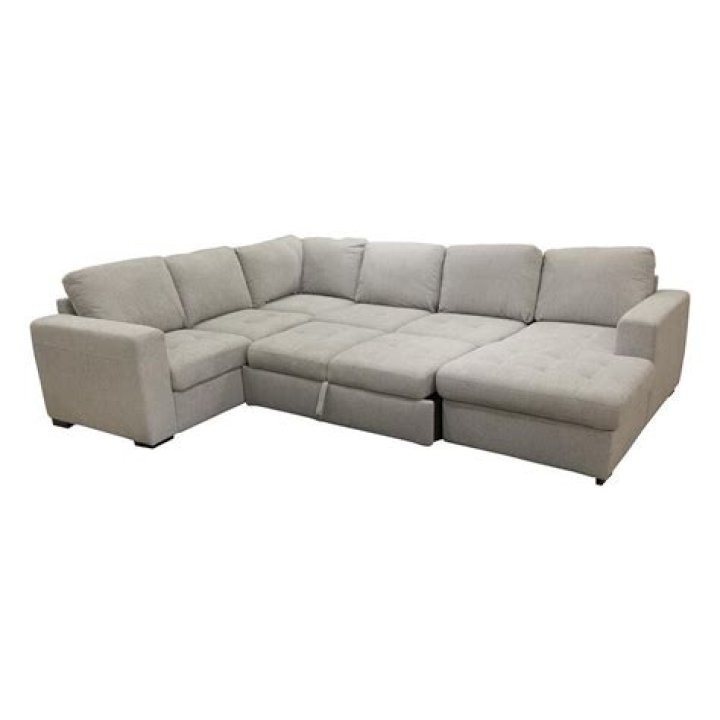 Tuscany Grove Claire 3Piece Sleeper Sectional in Popstitch Dove NFM